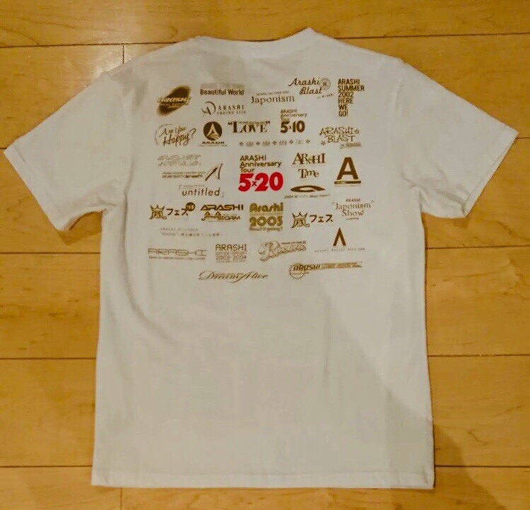 1997年 CONCERT TOUR ANRI コンサートツアー 杏里 Tシャツ Arashi Anniversary Tour 5x20 T shirt White Authentic Concert