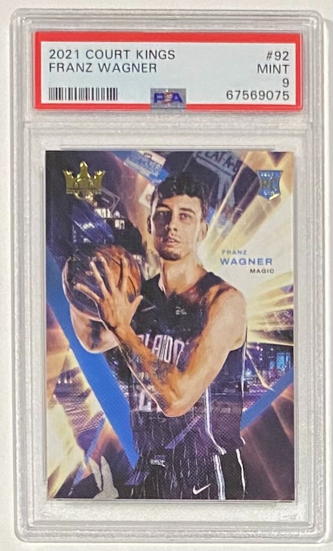 2021 PANINI COURT KINGS FRANZ WAGNER ROOKIE CARD ORLANDO MAGIC #92 RC - PSA 9 🔥