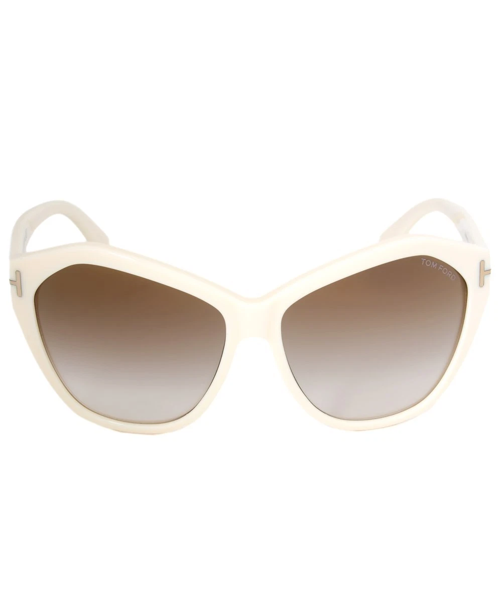 Tom Ford ANGELINA Sunglasses Ivory Frame Gold Lens FT317 25G 61-15 140 | eBay