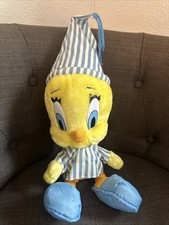 1997 Vintage Tweety Bird Plush Bedtime Looney Tunes Warner Bros Pajamas