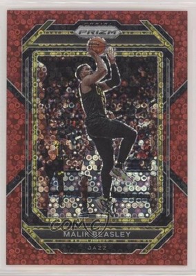 2022-23 Panini Prizm Fast Break Red Prizm /100 Malik Beasley #60 11ba