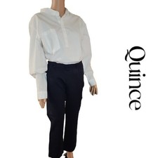 Quince Ultra-Stretch Ponte Straight Leg Pant – Petite NWOT Navy XS