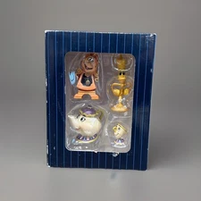 Enesco Disney Showcase Collection: Lumiere, Cogsworth, Mrs. Potts & Chip