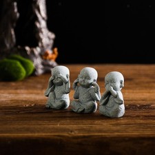 Buddha Small Monks Sculpture   Statue Office Sculpture Decorative