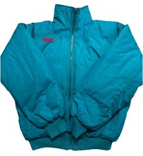 vintage 90s Columbia reversible puffer jacket in teal, Women  s Size S, Y2K