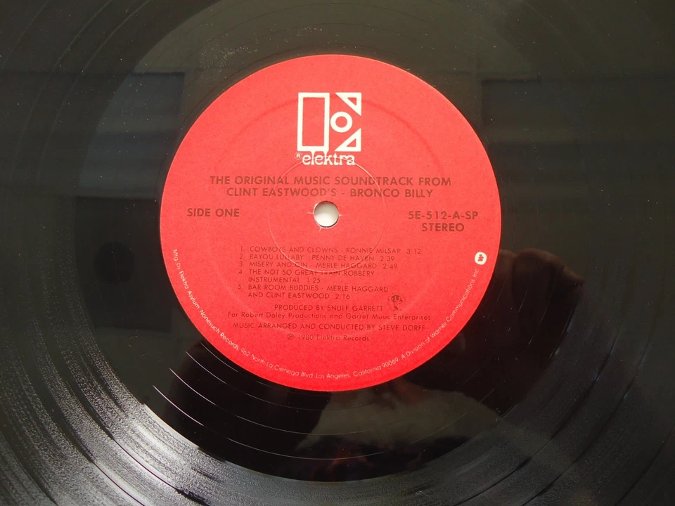 Bronco Billy Soundtrack LP (1980) 5E-512-A-SP Merle Haggard Ronnie Milsap - Image 4 of 4