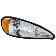 Headlight Headlamp Passenger Side For 1999-05 Pontiac Grand Am Halogen With Bulb