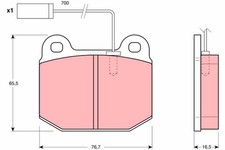TRW Bremsbeläge Bremsbelagsatz Bremsklötze Vorne GDB1253