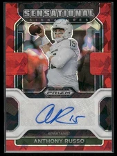 #SS-ARU Anthony Russo 2023 Panini Chronicles Draft Signatures Red Ice