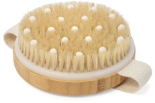 Afrodite Dry Brushing Body Brush Exfoliator Wooden Bath Brush for Cellulite Care
