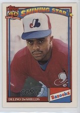 1991 Topps Bazooka Shining Stars Delino DeShields #14 0l1