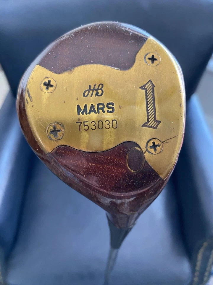 Golf HB Mars 753030 Persimmon Driver Made By H and B Co. Late 70’s To Early 80’s - Image 2 of 4