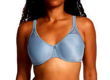 Bali Passion For Comfort Full-Figure Minimizer Bra 3385 Blue-Gray 36DD  48MSRP