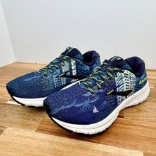 Brooks Ghost 12 Boston 2020 Running Shoes Blue Yellow 1203051B443 Womens 7