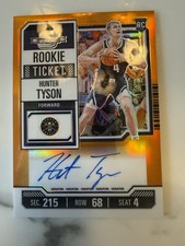 2023-24 Panini Contenders Optic Rookies Hunter Tyson /25 Orange Prizm