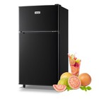 Wanai Compact Refrigerator 3.5 Cu Ft Double Door Mini Fridge with Freezer Small