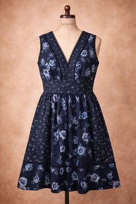 NWT Kate Spade Blue Prairie Rose Fits And Flare Dress Size 2 Cotton $348 | eBay NWT Kate Spade Blue Prairie Rose Fits And Flare Dress Size 2 Cotton $348 | eBay