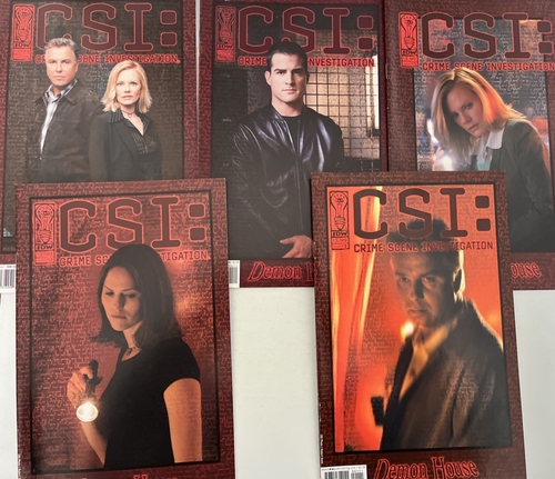 CSI: CRIME SCENE INVESTIGATION. DEMON HOUSE NUMBER'S 1-5.  FULL SET LOT. IDW - Foto 1 di 16