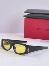 Saint Laurent SL M140 Sunglasses Women Luxury Cat Eye Eyewear Black Frame 56mm
