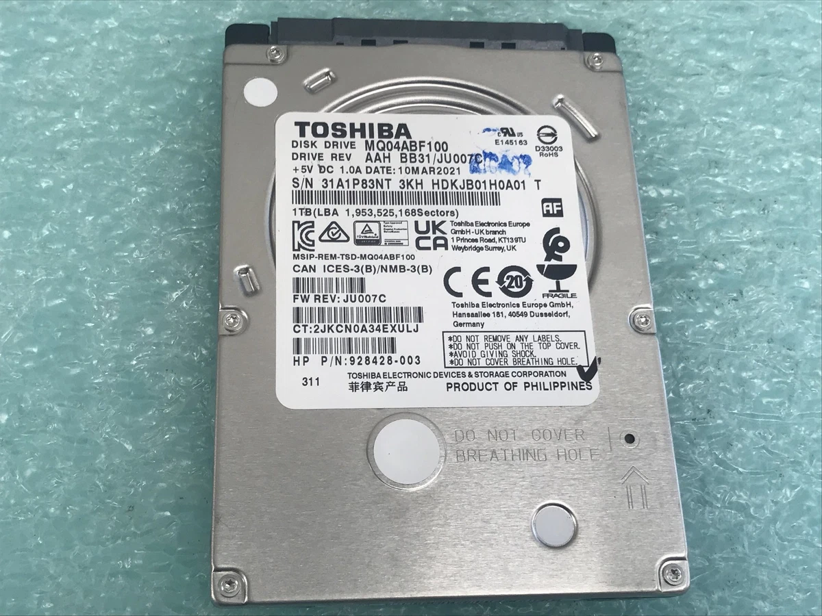 Disque Dur Interne Toshiba 40 Go - 2,5 Pouces IDE - Pour Notebook S2430-210
