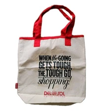 Del Sol Sun Color Changing Tote Bag Tough Go Shopping Reusable Travel Bag Cotton