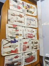 Bundle of 11: Simplicity L, Etc. Vintage Sewing Patterns,  Christine Brinkley