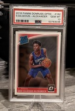 2018 Donruss - Rated Rookies Shai Gilgeous-Alexander #162 (RC) PSA 10 MVP 🔥🔥📈