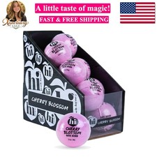 Cherry Blossom Bath Bombs 12-Pack 3.5 oz Each , Clean Beauty Spa Gifts for Wo...