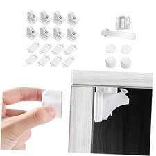 Adhesive Magnetic Cabinet Locks for Babies 8 Locks and 2 Keys Standard 8.0