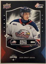 Nikita Klepev Rookie 2025 Upper Deck Chl USA Prospects Challenge #PC-NK (RC)