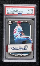 2005 Upper Deck Classics Classic Moments Steve Carlton #CM-SC PSA 8 Auto HOF