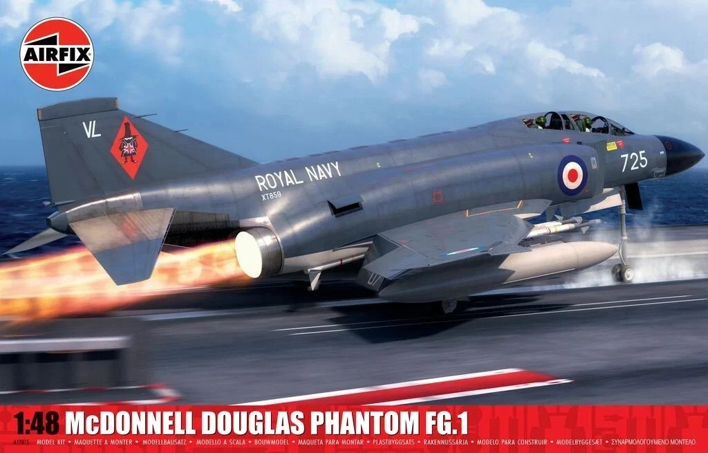 Airfix A12015 1:48 Scale Aircraft Model Kit - McDonnell Douglas Phantom FG.1 - Image 5