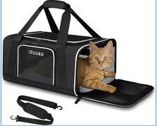 Petskd Pet Carrier 17x12x8.5 Airline Approved,Pet Travel Carrier 1-8 lbs