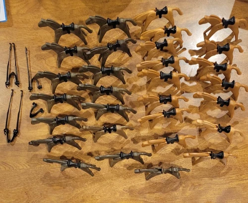 Vintage 1974 Playmobil Geobra Horse Figures Lot Of 30
