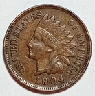 Indian Head Penny "1" Coin Lot 1904 *VERY NICE *FULL LIBERTY*FREE SHIPPING* #810