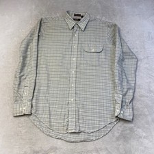 Chaps Ralph Lauren Mens Plaid Button Down Shirt Long Sleeve Size 15 1/2 34 35