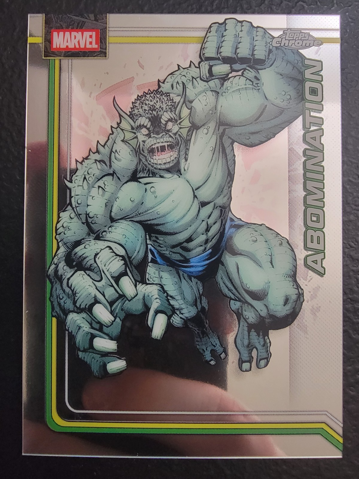 2026 Topps Chrome Marvel Abomination #001 Base Card