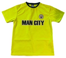Manchester City Original Merchandise Soccer Yellow Green Jersey YOUTH X-LARGE