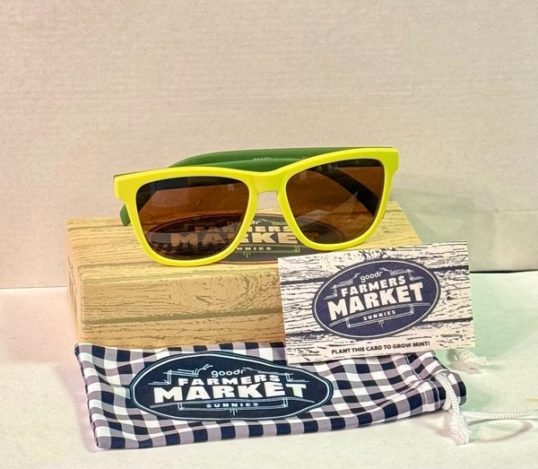 Gafas de sol RARAS goodr "Vende casa, compra aguacates" - Farmers Market CIB con semillas