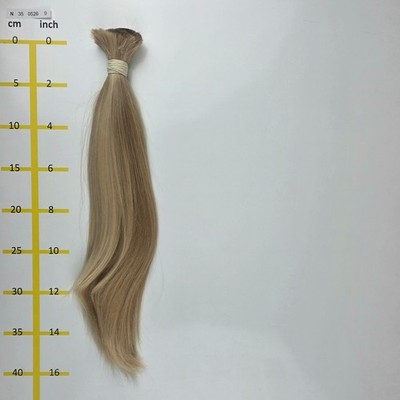 Europäisches Echthaar Rohhaare lichtblond 90Gr 35-40cm - N3505269M