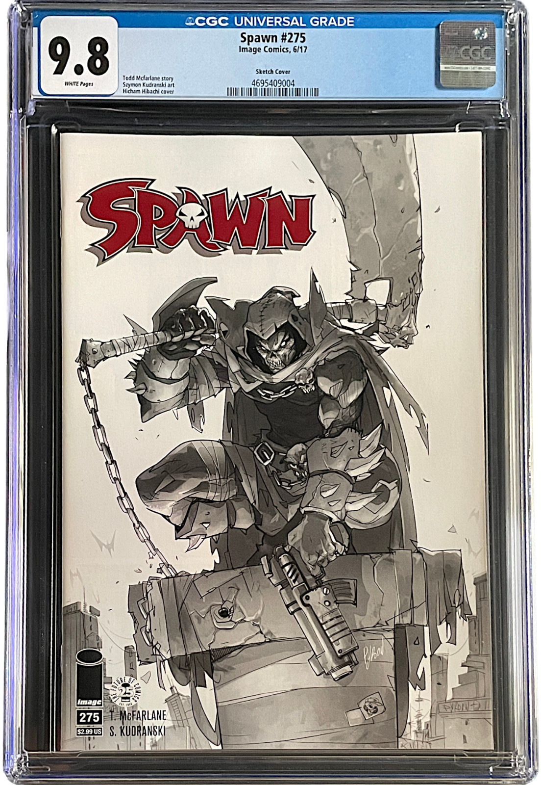 Spawn 275 Sketch Cover CGC 9.8 WH 2017