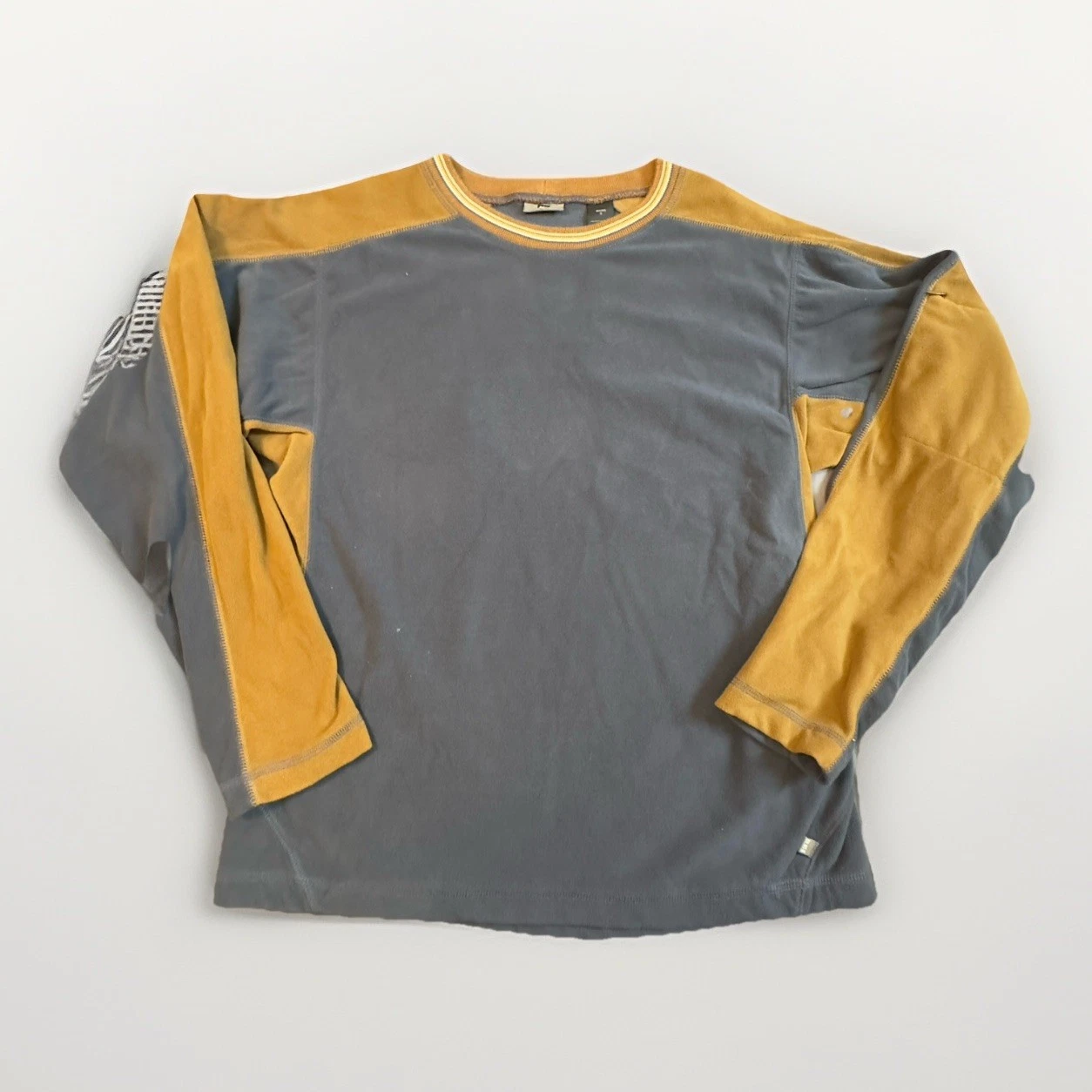 REI Pullover Mens Small Gray Tan Fleece Thermal Long Sleeve Hiking Retro
Opens in a new window or ta