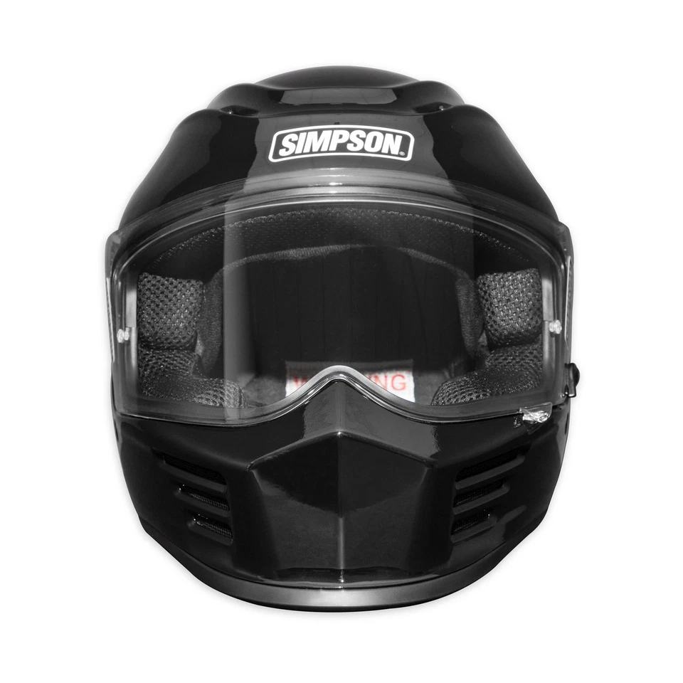 Casco Simpson Motocicleta SPBXL2 Speed Bandit Adulto XL Negro Foto 2 de 4