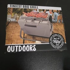 Tiniest BBQ Grill Nifty Outdoors Compact Portable Camping Hiking Picnic New