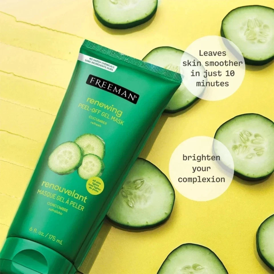 2X Freeman Renewing Cucumber Peel-Off Gel Mask Refresh & Clarify Skin 175 ML - Image 4 of 4