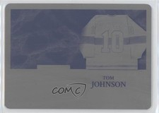2017 Leaf ITG Used Vintage Memorabilia Printing Plate Black 1/1 Tom Johnson 2d8