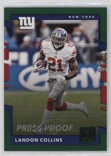 2017 Panini Donruss Press Proof Green Landon Collins #117 0o2b