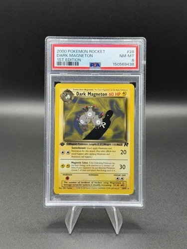 POKEMON | 1ST EDITION ROCKET 2000 | #28 DARK MAGNETON | PSA 8