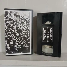 Millions of Dead Cops Crucifix VHS  Hardcore Punk Rock M.D.C. Live Concerts MDC