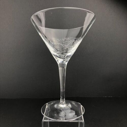 Pier One Borde en ángulo Cristal Craquelado Martini Vidrio Inclinado Cóctel - Imagen 4 de 18